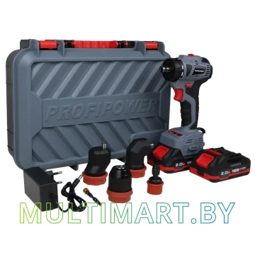 Дрель-шуруповерт Profipower MKBL-18BM (с 2-мя АКБ, насадки, кейс)